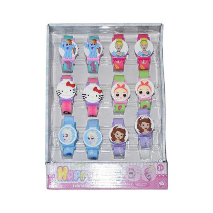 Cute Cartoon Character Kids Digital Watch for Girls