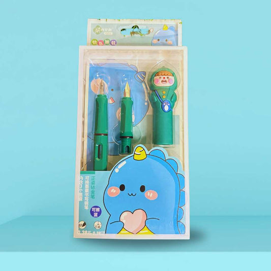 cute cartoon character pen set for kids