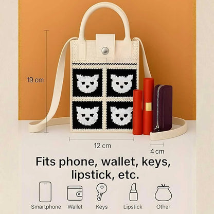 Cute Cartoon Design Sling Bag for Women and Girls