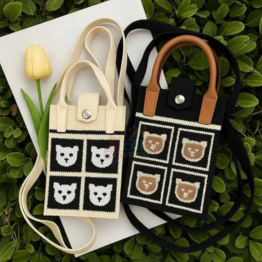 Cute Cartoon Design Sling Bag for Women and Girls