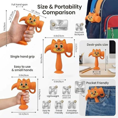 Cute Cartoon Hammer Toy Keychain for Kids with Sound