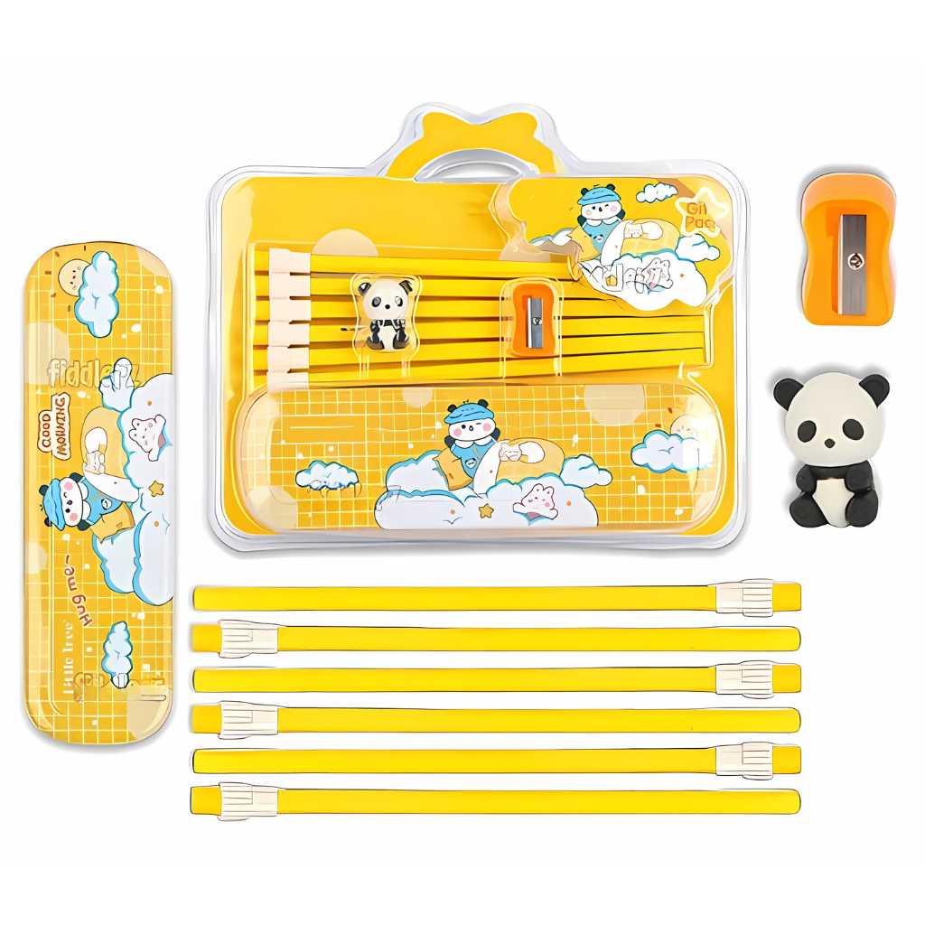 cute cartoon themed stationary set for kids