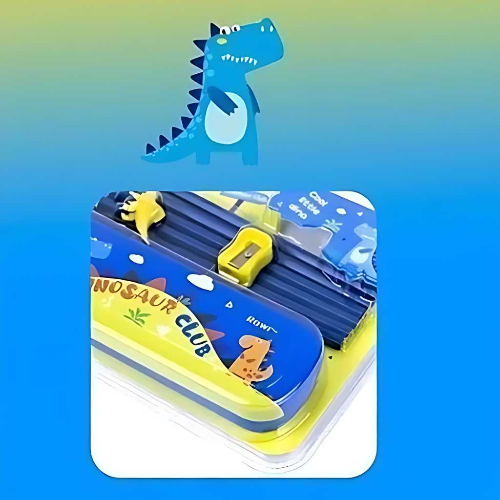 cute cartoon themed stationary set for kids