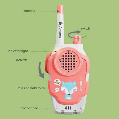 Cute Cartoon Wireless Kids Walkie Talkie 500M Range
