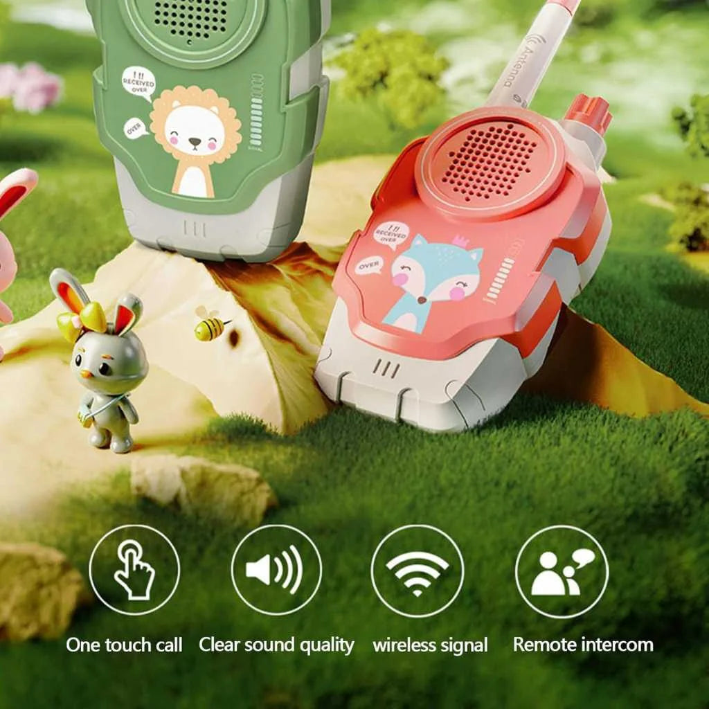 Cute Cartoon Wireless Kids Walkie Talkie 500M Range