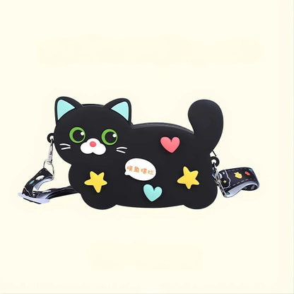 Cute Creative Cartoon Cat Style Sling Bags for Girls
