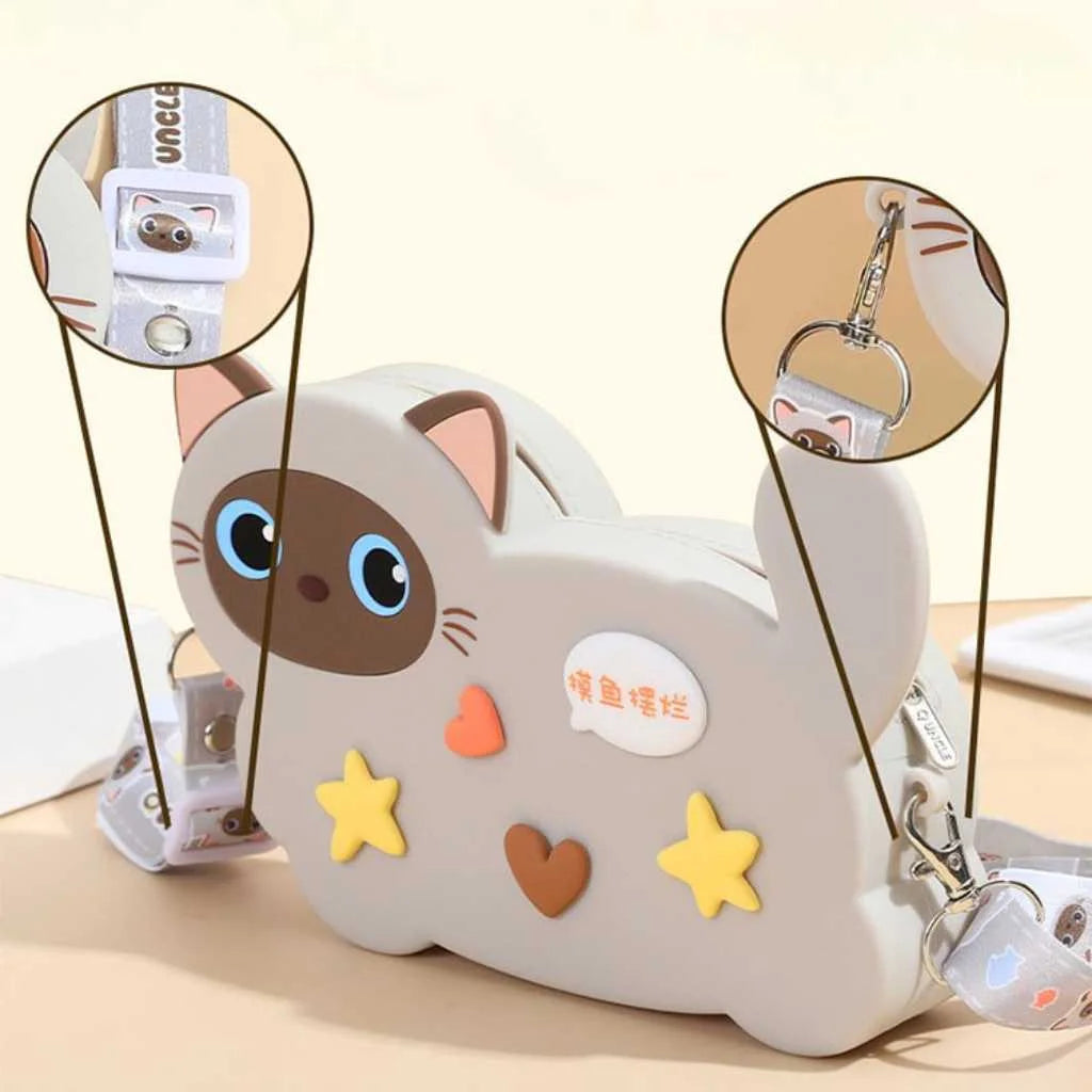 Cute Creative Cartoon Cat Style Sling Bags for Girls