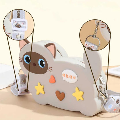 Cute Creative Cartoon Cat Style Sling Bags for Girls