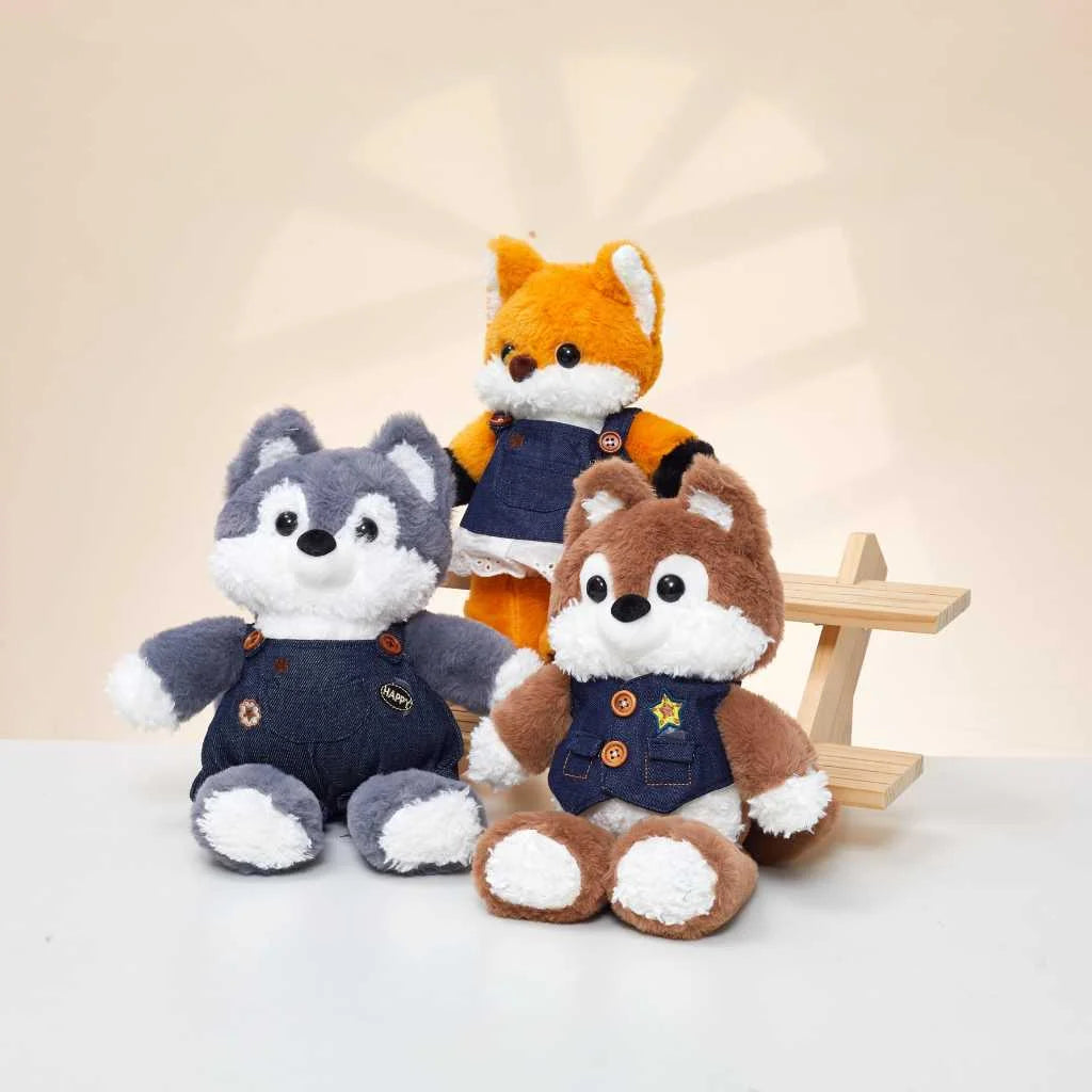 Cute Designer Plush Husky Soft Toy for Kids 50cm