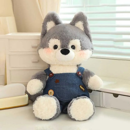 Cute Designer Plush Husky Soft Toy for Kids 50cm