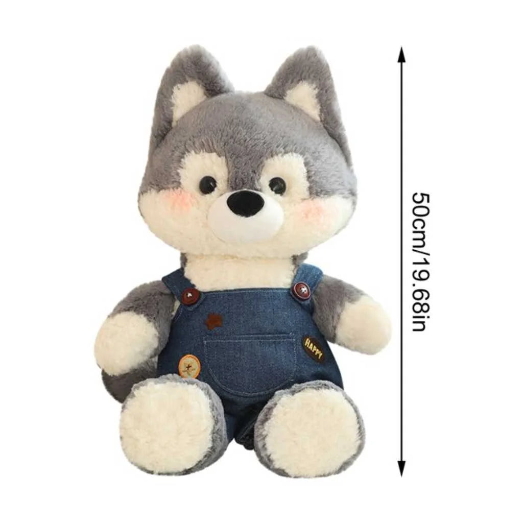 Cute Designer Plush Husky Soft Toy for Kids 50cm