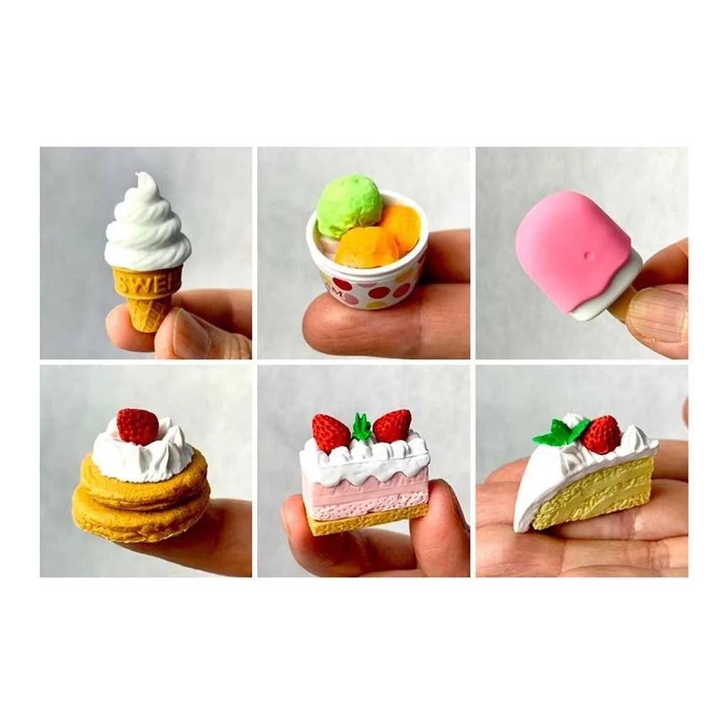 Cute Dessert-Themed 3D Eraser Set - Kawaii Food Erasers | DODKart