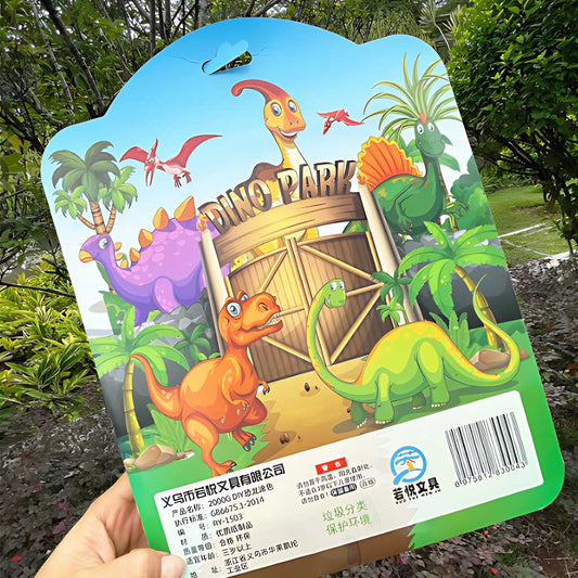 cute dinosaur mini canvas painting kit for kids 