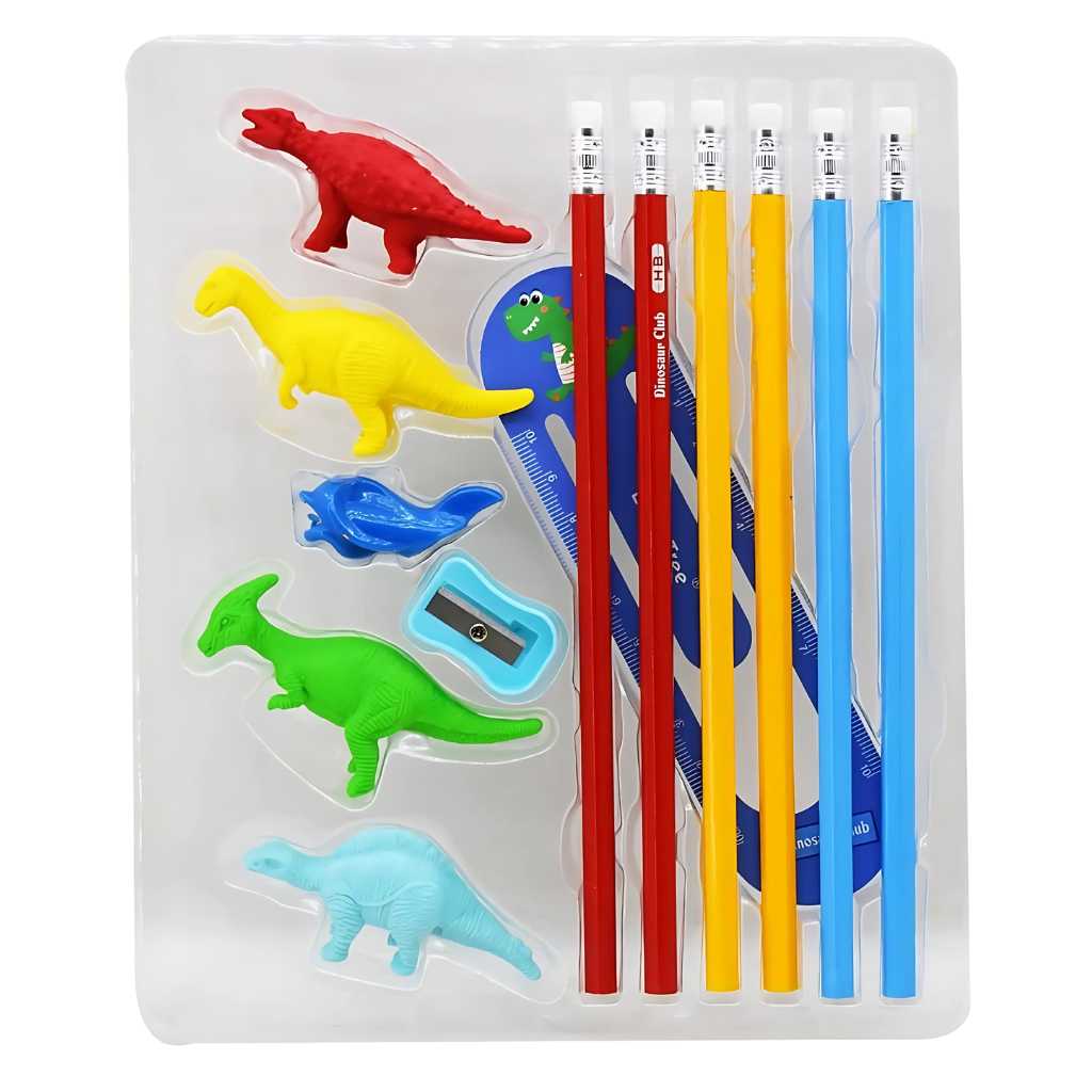 cute dinosaur theme stationary set for kids