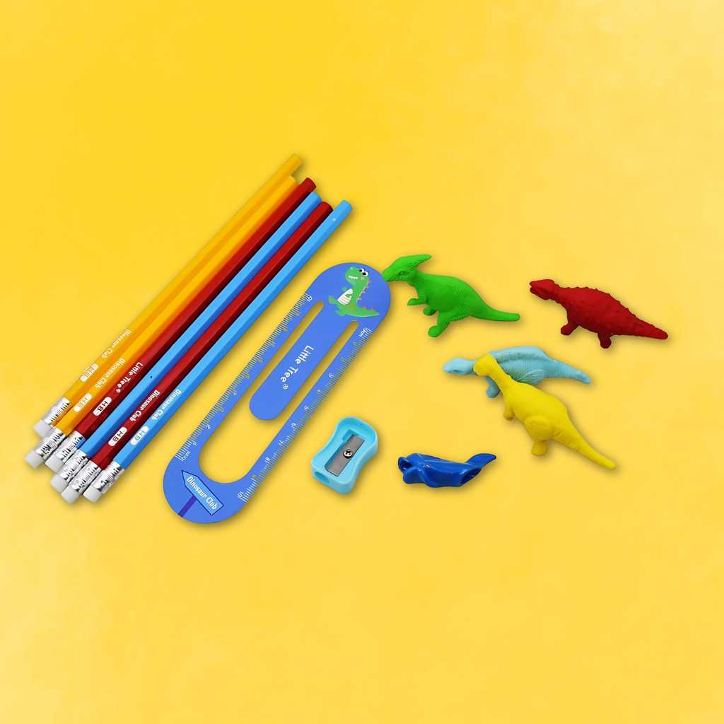cute dinosaur theme stationary set for kids