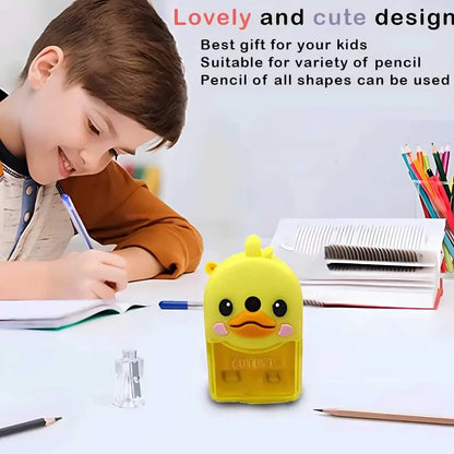 Cute Duck Shaped Crank Pencil Sharpener for Kids | DODKart