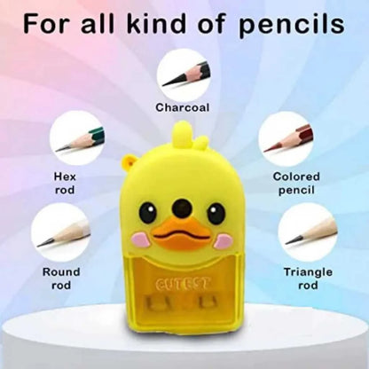 Cute Duck Shaped Crank Pencil Sharpener for Kids | DODKart