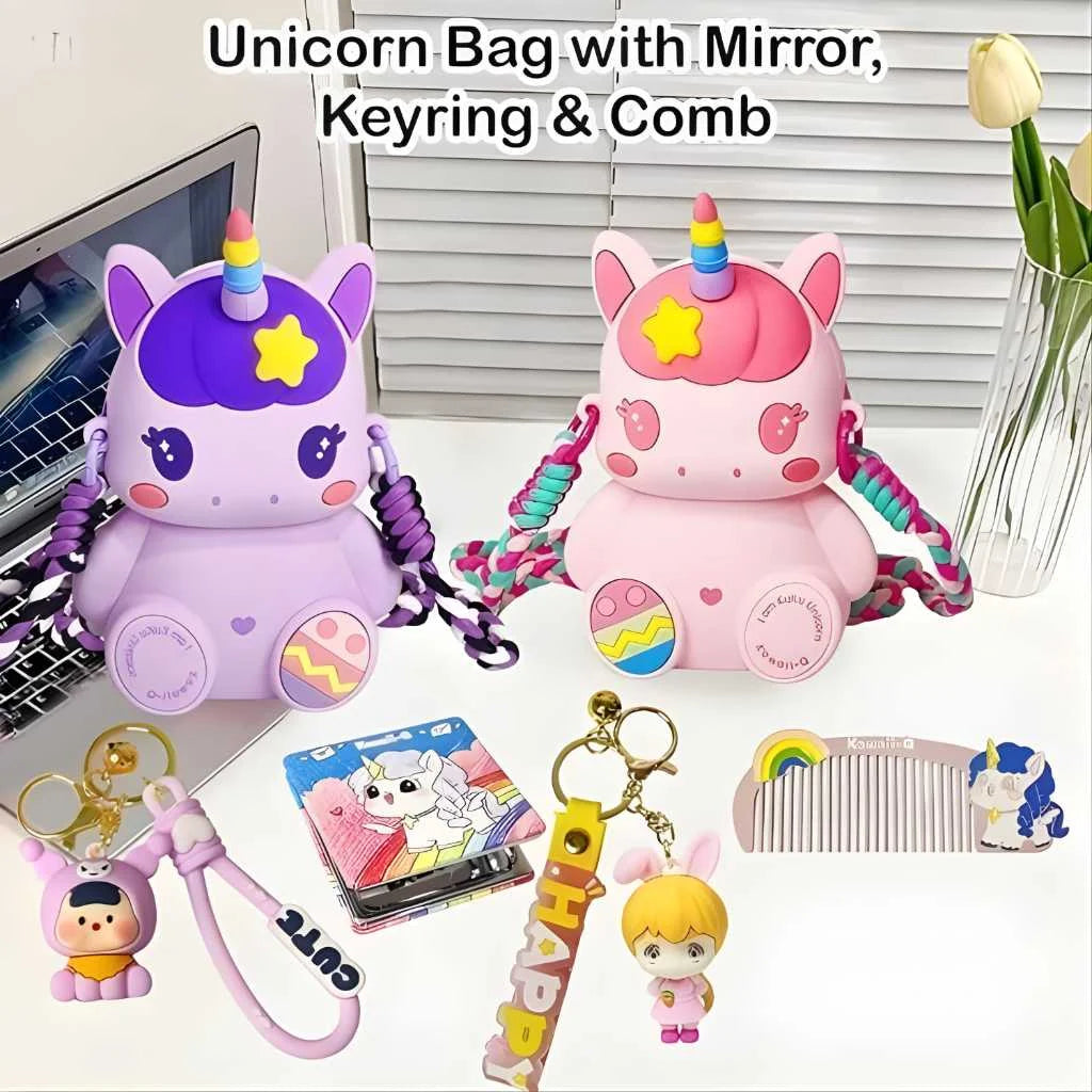 Cute Fancy Unicorn Style Sling Bags for Girls
