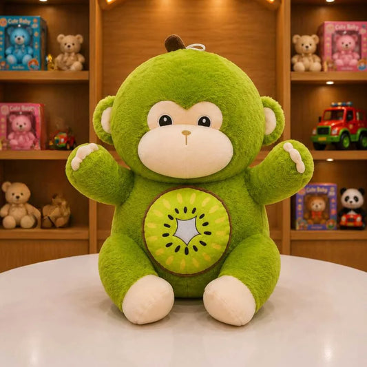 Cute Green Monkey Plush Toy Stuffed Animal for Kids India