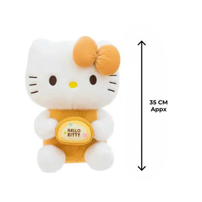 Cute Hello Kitty Plush Toy with Milk Tea Outfit 35cm Soft Toys