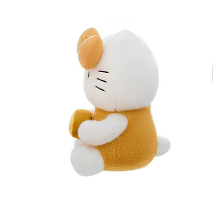 Cute Hello Kitty Plush Toy with Milk Tea Outfit 35cm Soft Toys