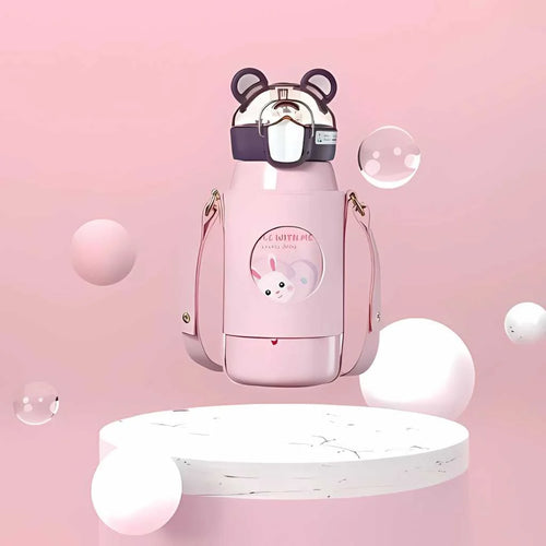 Cute Hot and Cold Stainless Steel Sipper Bottle 530ml
