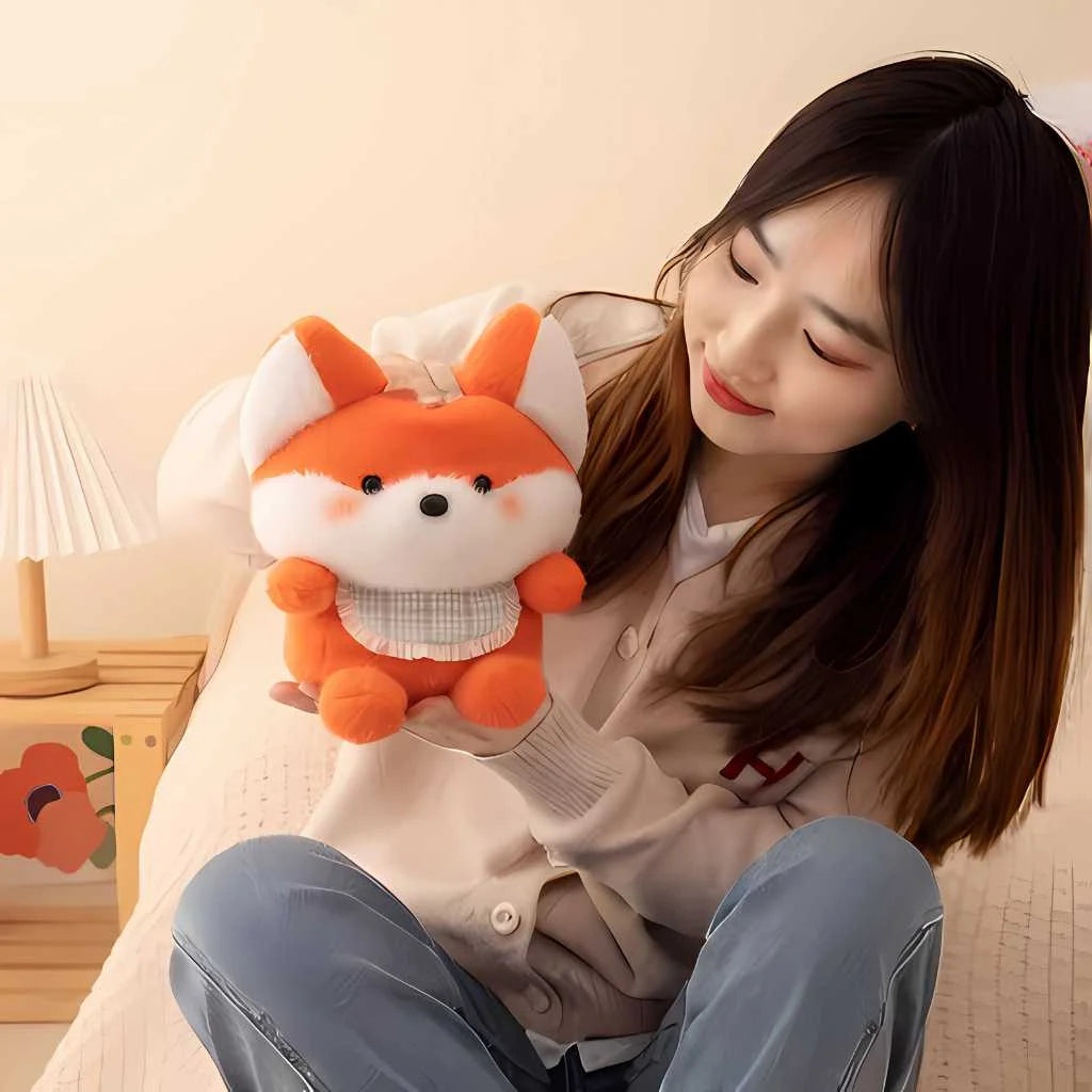 Cute Huggable Orange Fox Soft Toy