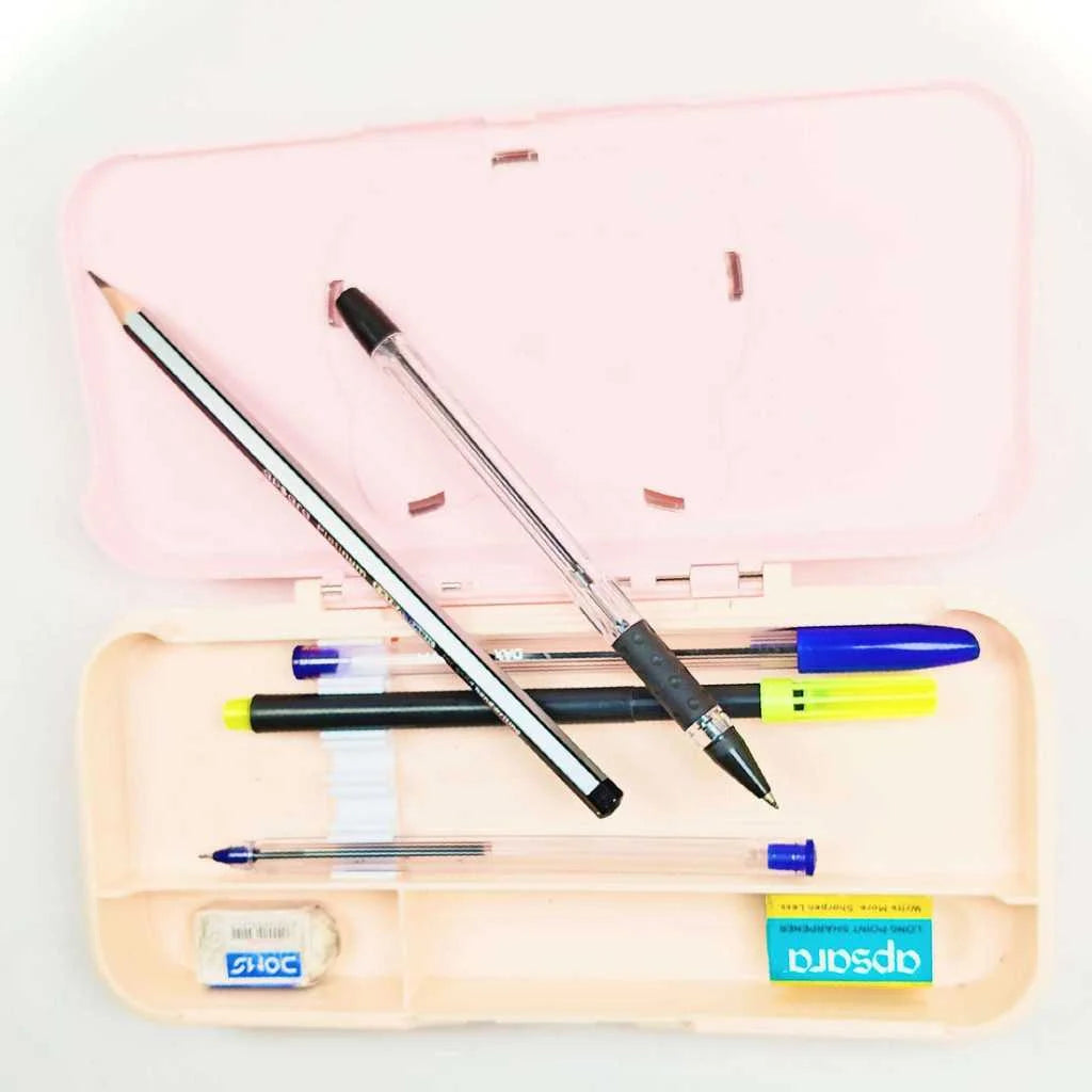Cute Kitten Pencil Box with Colorful Beads for Kids | Aesthetic Organizer