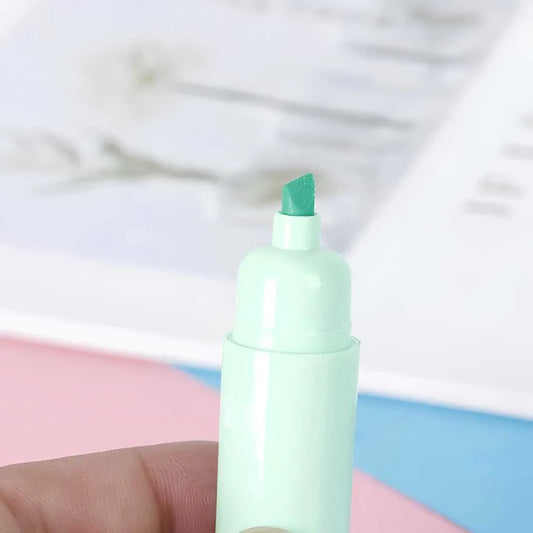 Cute Mini Ice Cream Highlighters Set - 6 Pastel Colors | DODKart