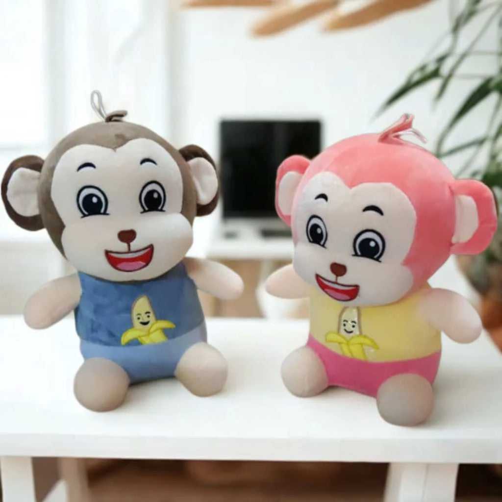 Cute Monkey Soft Toy for Kids Cuddly 35cm Monkey Plushie