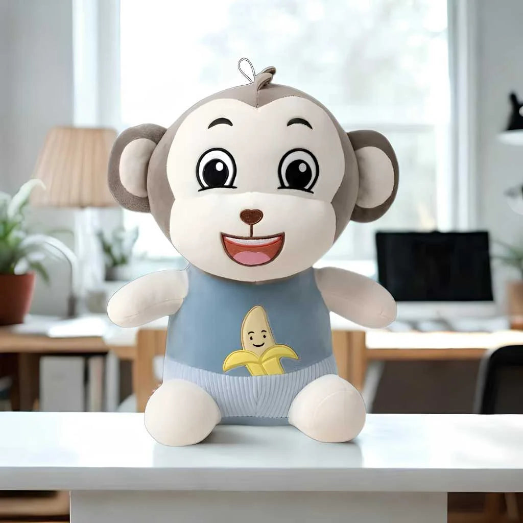 Cute Monkey Soft Toy for Kids Cuddly 35cm Monkey Plushie