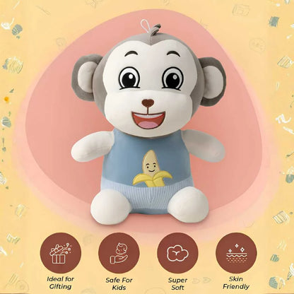 Cute Monkey Soft Toy for Kids Cuddly 35cm Monkey Plushie