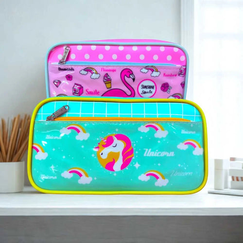 Cute Multi-Purpose Zipper Pencil Pouch