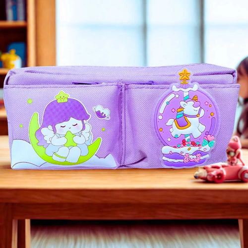 Cute Multifunctional Pencil Pouch with Mini Pocket