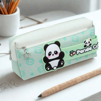 Cute Panda Large Capacity Pencil Pouch | Durable Stationery Organiser for Kids