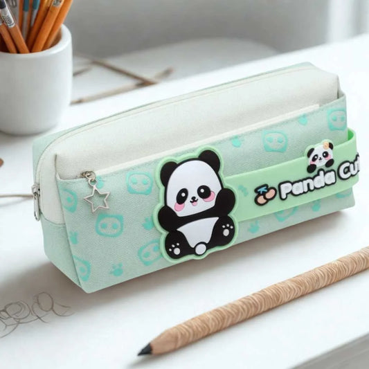 Cute Panda Large Capacity Pencil Pouch | Durable Stationery Organiser for Kids