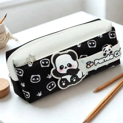Cute Panda Large Capacity Pencil Pouch | Durable Stationery Organiser for Kids