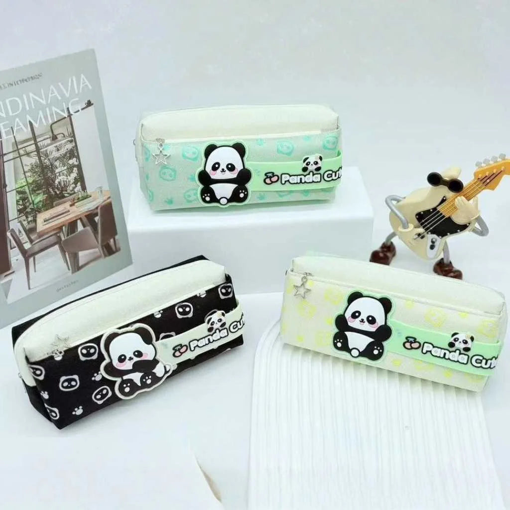 Cute Panda Large Capacity Pencil Pouch | Durable Stationery Organiser for Kids