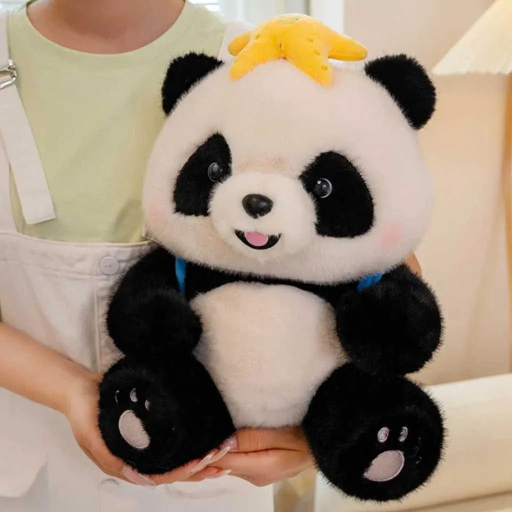 Cute Panda Plush Toy with Outfit Premium 35cm Soft Toys