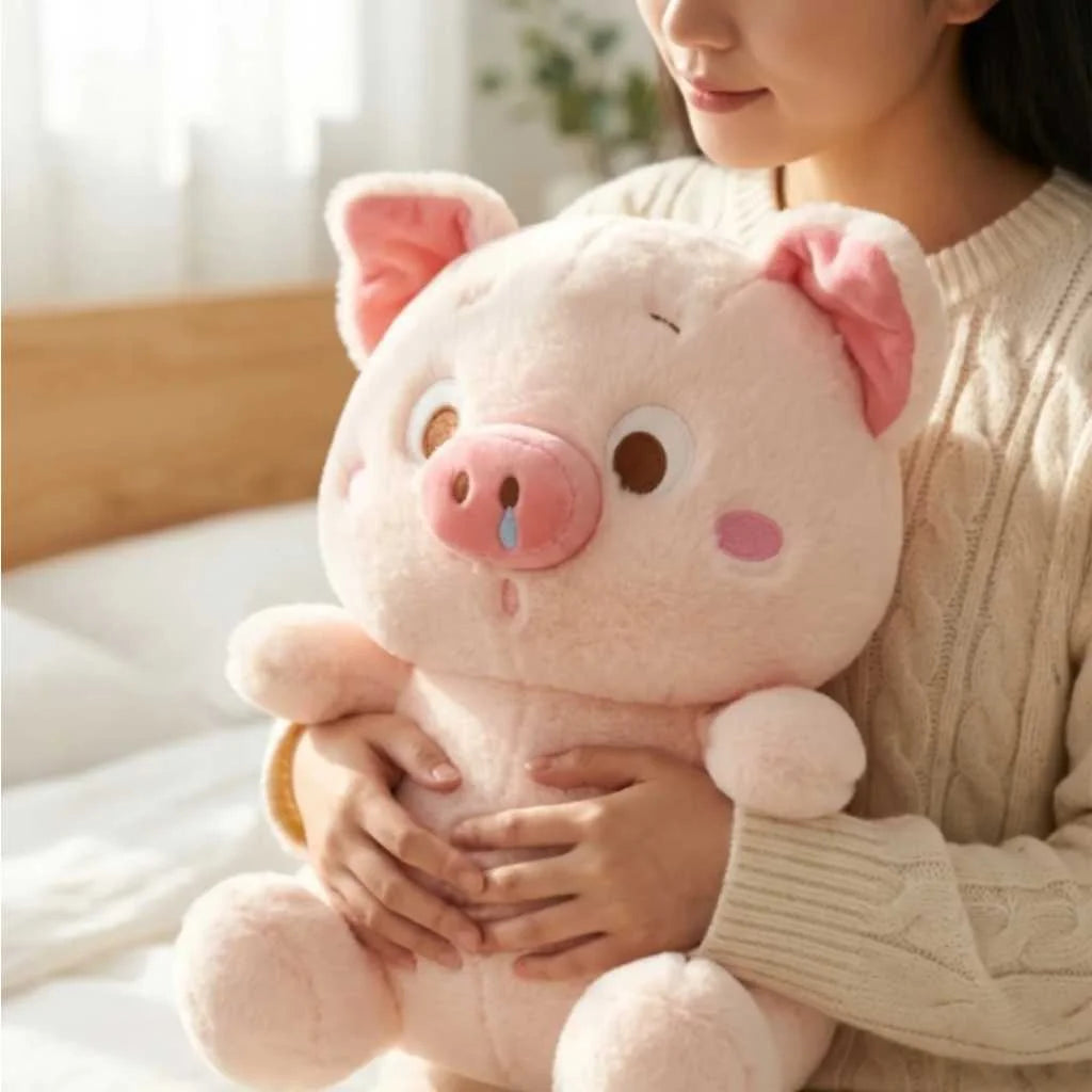 Cute Pink Pig Plush Toy for Kids 45cm Premium Stuffed Animal