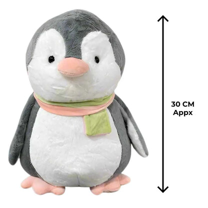 Cute Plush Penguin Soft Toy with Scarf