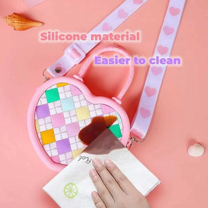 Cute Pop Heart Shape Sling Bags for Girls