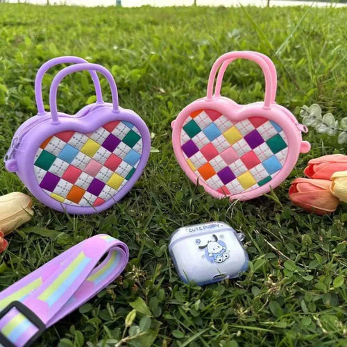 Cute Pop Heart Shape Sling Bags for Girls