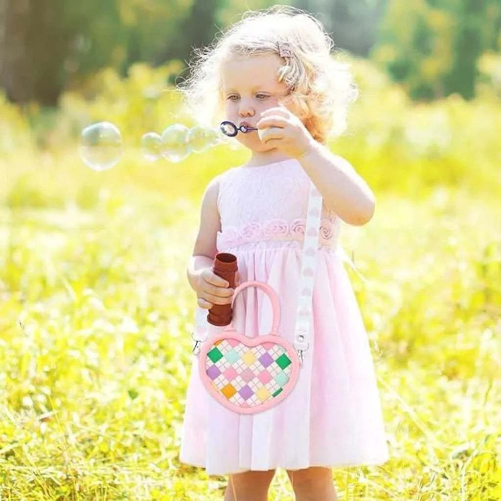 Cute Pop Heart Shape Sling Bags for Girls