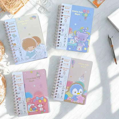 Cute Premium Teddy Spiral Diaries (Available in Beige, Blue, Peach, and Pink)