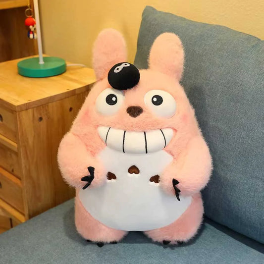 Cute Quirky Pink Totoro-Style Plush Toy for Kids 45cm