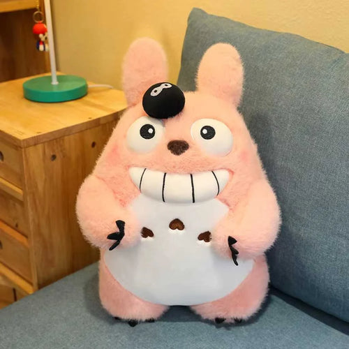 Cute Quirky Pink Totoro-Style Plush Toy for Kids 45cm