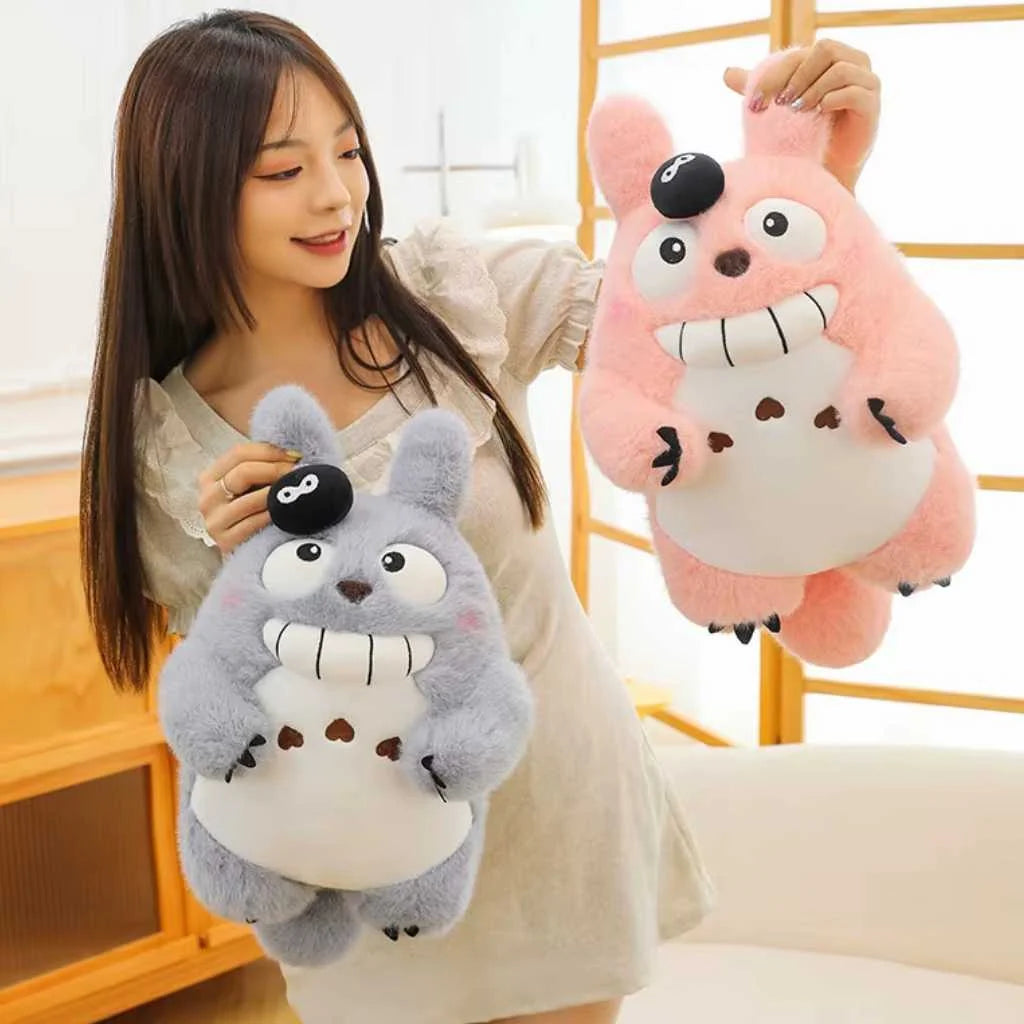 Cute Quirky Pink Totoro-Style Plush Toy for Kids 45cm