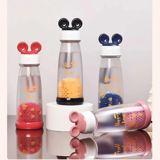 Cute Rabbit Ear Detox Water Bottle Fruit Infuser