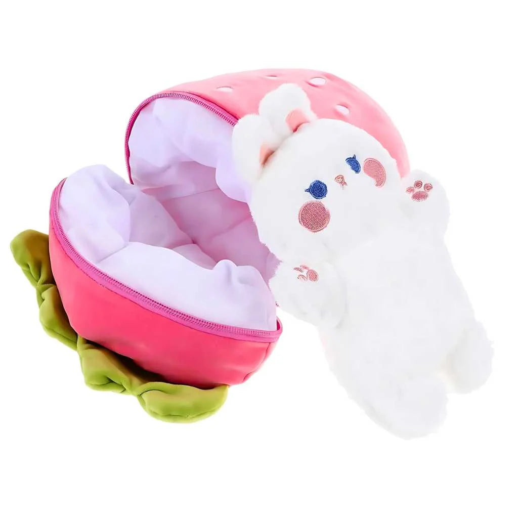 Cute Reversible Rabbit Soft Toy Plush Pillow